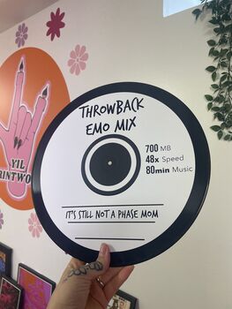 Throwback Emo Upcycled CD Style 12' Lp Record Decor, 6 of 7