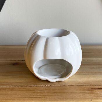 White Ceramic Pumpkin Oil Burner, 3 of 3