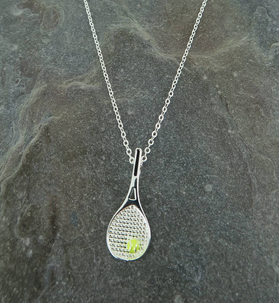 tennis racket pendant necklace