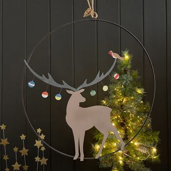 Bauble Stag Hanging Decoration, 2 of 2