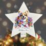 Personalised Corgi In Christmas Lights, thumbnail 7 of 9