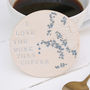 Coffee Lovers Floral Ceramic Coaster, thumbnail 1 of 5