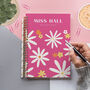 Personalised Bright Flowers Combined Diary And Notebook, thumbnail 1 of 12