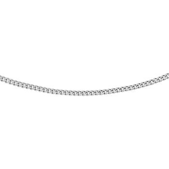 Sterling Silver Light Curb Chain Necklace, 2 of 10