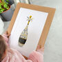 Personalised Pearl Anniversary Champagne Word Art, thumbnail 1 of 8