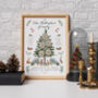 Personalised Christmas Family Tree Fabric Print, thumbnail 5 of 7