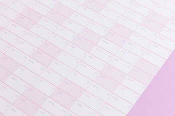 2024 Dated Wall Calendar Pink, 3 of 4