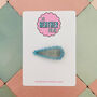 Blue And Silver Glitter Hair Clip / Something Blue Bridal Gift / Festive Party Hair Slide / Wedding Guest Accessory, thumbnail 1 of 4