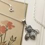 Sterling Silver Bumblebee Necklace, thumbnail 1 of 6