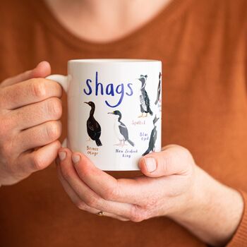 'Shags' Ceramic Bird Mug, 2 of 8