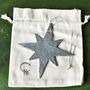 Personalised Silver Star Hanging Decoration, thumbnail 6 of 7