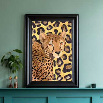 Custom Leopard Print Cheetah Personalised Art, 3 of 8