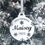 Merry Christmas Personalised Christmas Bauble, thumbnail 9 of 10