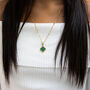 Green Aventurine Clover Necklace, thumbnail 1 of 3
