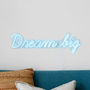 Dream Big Neon Sign Wall Light, thumbnail 2 of 7