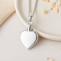 Personalised Sterling Silver Heart Urn Necklace For Ashes, thumbnail 1 of 7