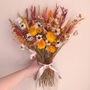 Orange And Yellow Dried Flower Bouquet, thumbnail 7 of 7
