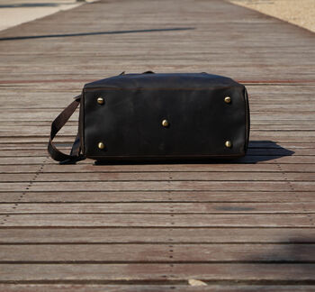 Genuine Leather Holdall Luggage Bag, 11 of 12