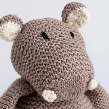 Sophia The Hippo Easy Cotton Knitting Kit, 6 of 8