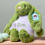 Personalised Jellycat Bashful Bunny In Bright Colours, thumbnail 5 of 8