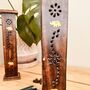 Brass Elephant Inlay Incense Tower Burner Box, thumbnail 1 of 10