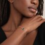Personalised Sterling Silver May Birthstone Emerald Bracelet, thumbnail 1 of 11