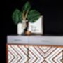 1950's Sideboard With 3D Geometric Chevron Design, thumbnail 3 of 8