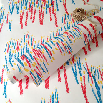 Birthday Card With Multi Colour Candles By Purpose & Worth etc