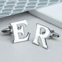 Personalised Alphabet Initial Cufflinks, thumbnail 5 of 10