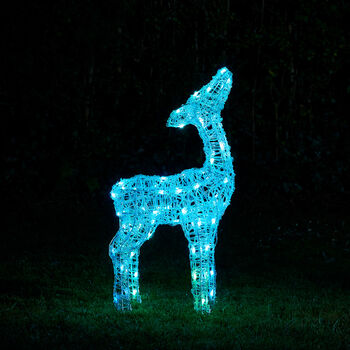 Twinkly Smart LED Outdoor Acrylic Christmas Fawn Figure, 3 of 12