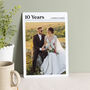 Ten Year Anniversary Photo Metal Print, thumbnail 1 of 2