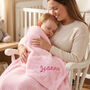 Personalised Baby Blanket Embroidered Name Fleece, thumbnail 1 of 12