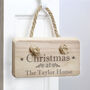 Personalised Christmas Wooden Sign, thumbnail 1 of 4