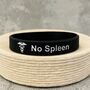 No Spleen Silicone Medical Alert Wristband, thumbnail 1 of 10