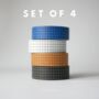 Set Of Four Grid Washi Tapes, thumbnail 2 of 5