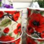 Set Of Four Gift Boxed Palace Mugs In Red Poppy Design, thumbnail 5 of 9