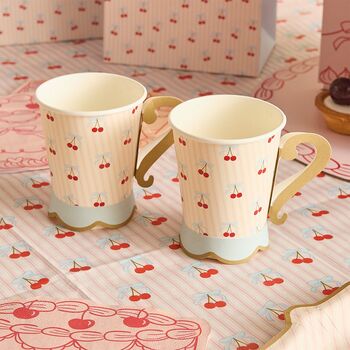 Rococo Cherries Party Cups X Eight, 3 of 4