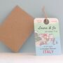 Sorrento Luggage Tag Save The Date, thumbnail 7 of 7