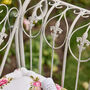 Bielle Stone Grey Iron Garden Bench, thumbnail 5 of 6