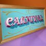 'Carnival' Gold Leaf Typography Wall Art Sign, thumbnail 8 of 8