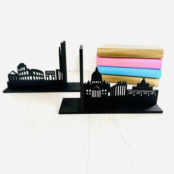 Rome Skyline Modern Bookends, 3 of 3