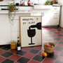 Working Nine To Wine Funny Kitchen Wall Art, thumbnail 7 of 8