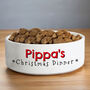 Personalised Christmas Dinner 15cm Medium Pet Bowl, thumbnail 2 of 3