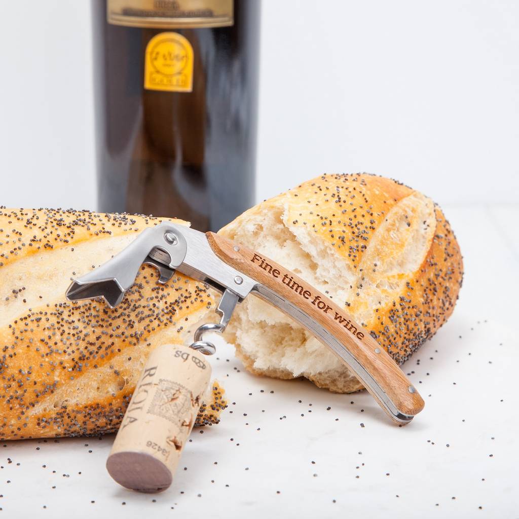 Personalised Waiters Friend Corkscrew By British and Bespoke