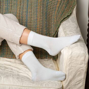 Tri Blue And Classic Baby Blue Women's Socks Bundle, 2 of 6