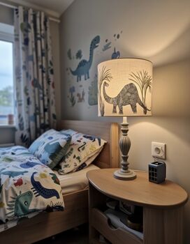 Dinosaur Linen Lampshade, 6 of 6
