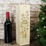 Personalised Christmas Gift Box For Wine, thumbnail 1 of 1