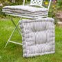 French Style Striped Cotton Seat Pad Collection, thumbnail 3 of 7