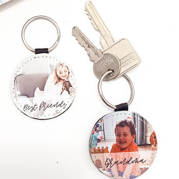 Personalised Photograph Pu Leather Key Ring, 3 of 6