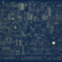 London Landmarks Illustrated Map Screen Print | Gold, thumbnail 3 of 4